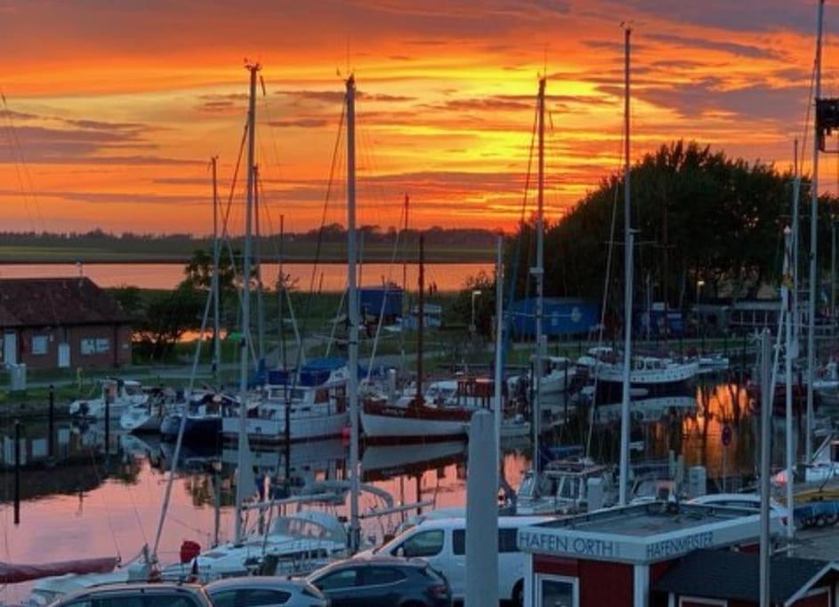 Surforama De Feine Stuuv In Orth Mit Meerblick Fehmarn Exterior photo